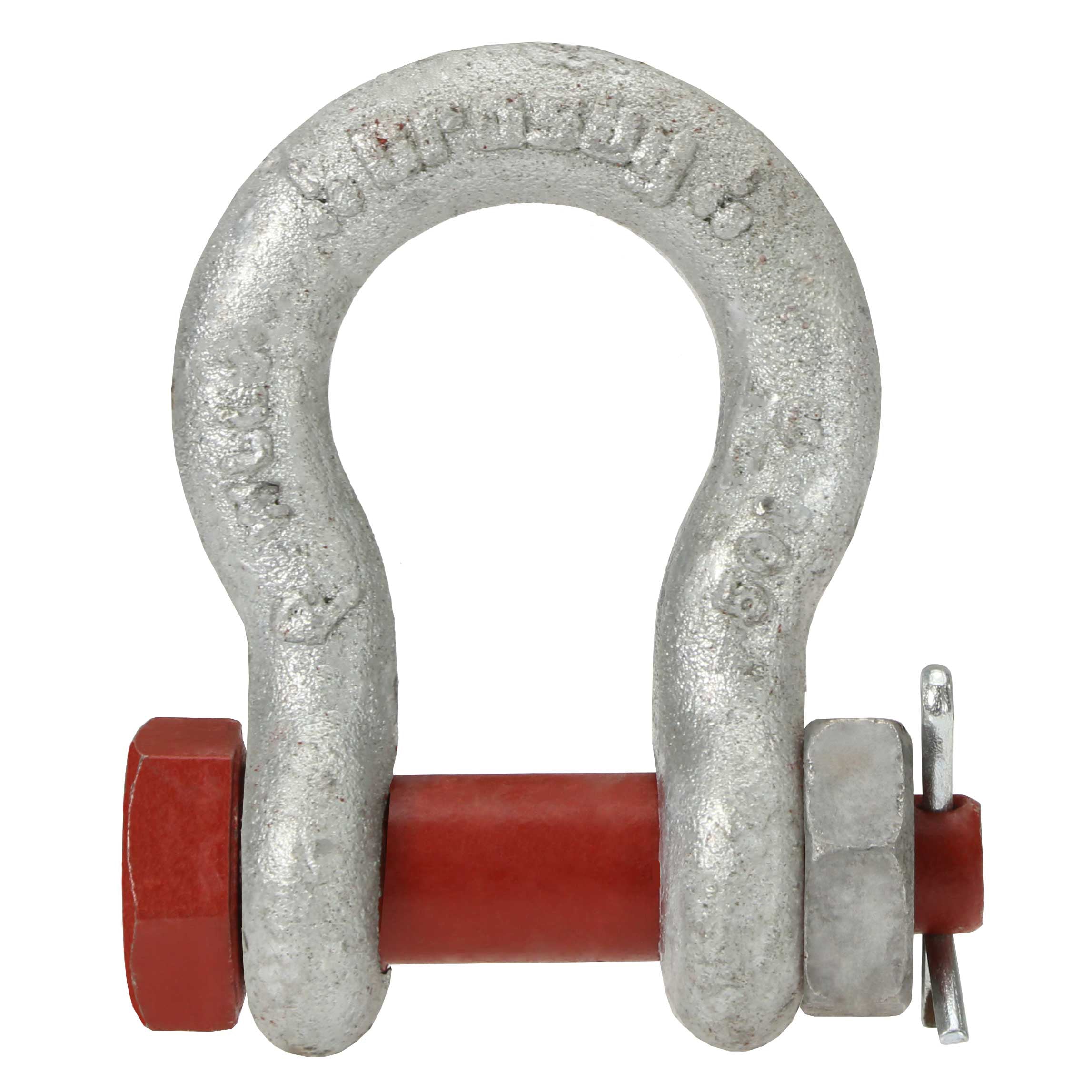 1-1/2" 17mt G-2130 Galvanized Bolt Type Anchor Shackle