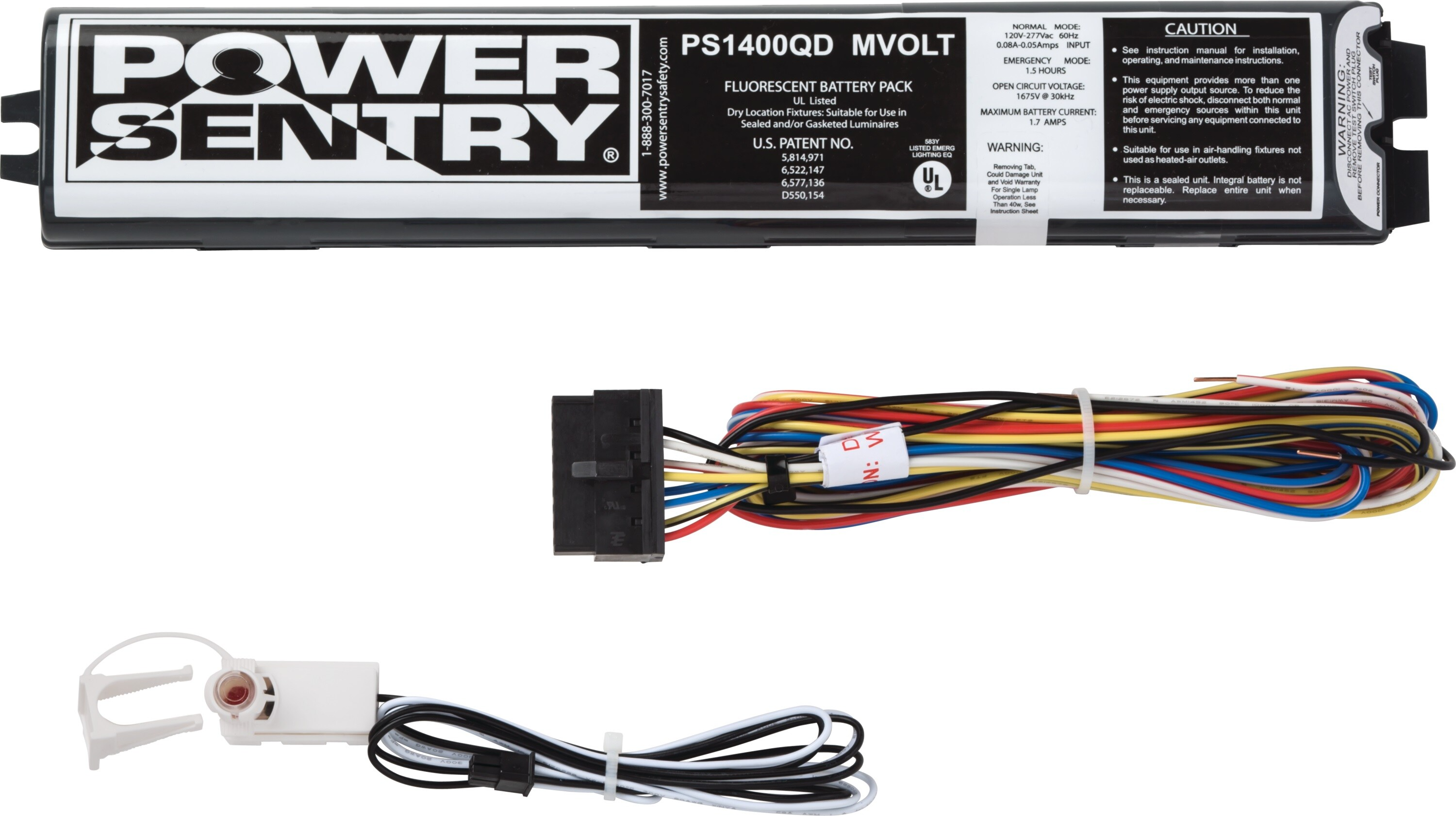 Power Sentry reduced profile LED emergency battery pack