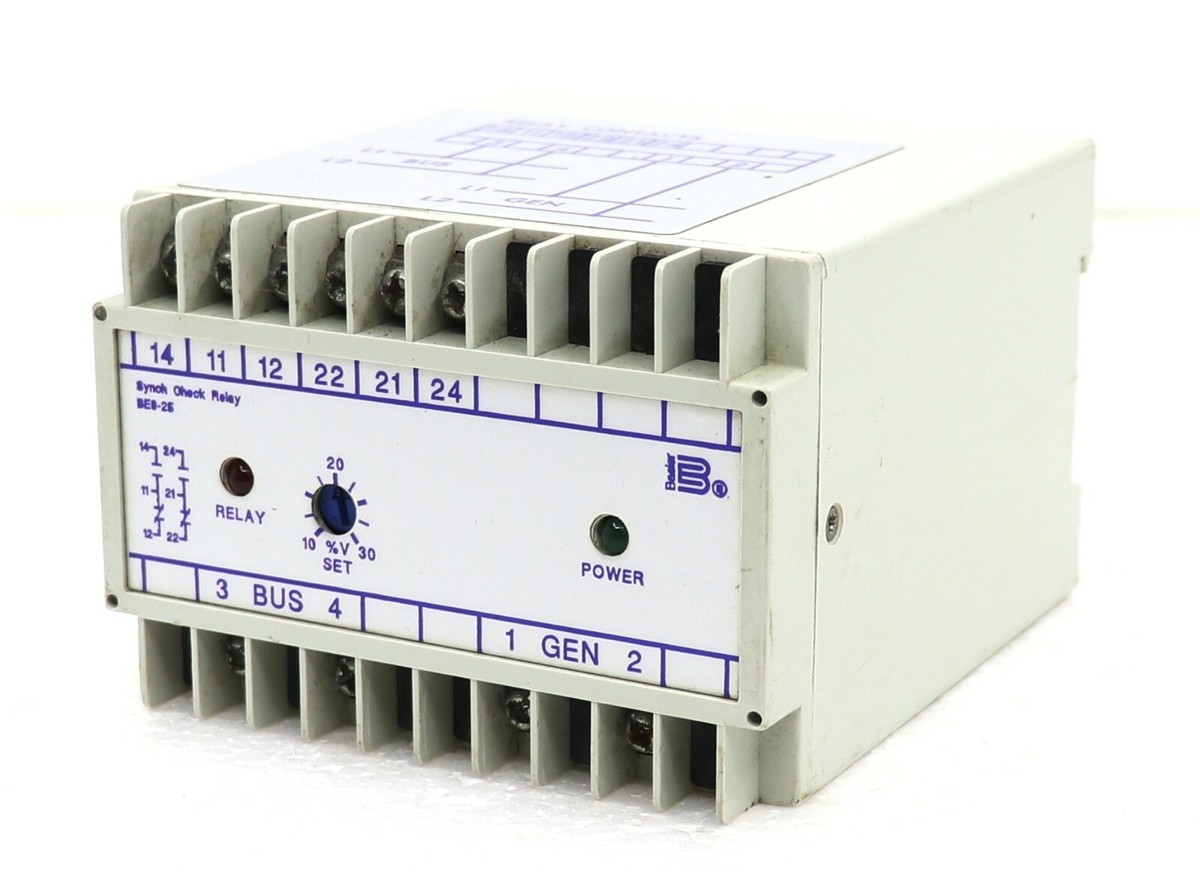 Type BE3-25-1A1N4 Synchronizing Check Relay