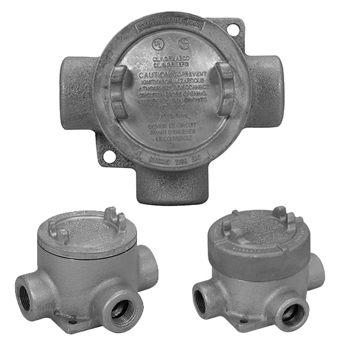 Conduit box with 4 x 3/4-inch NPT ports