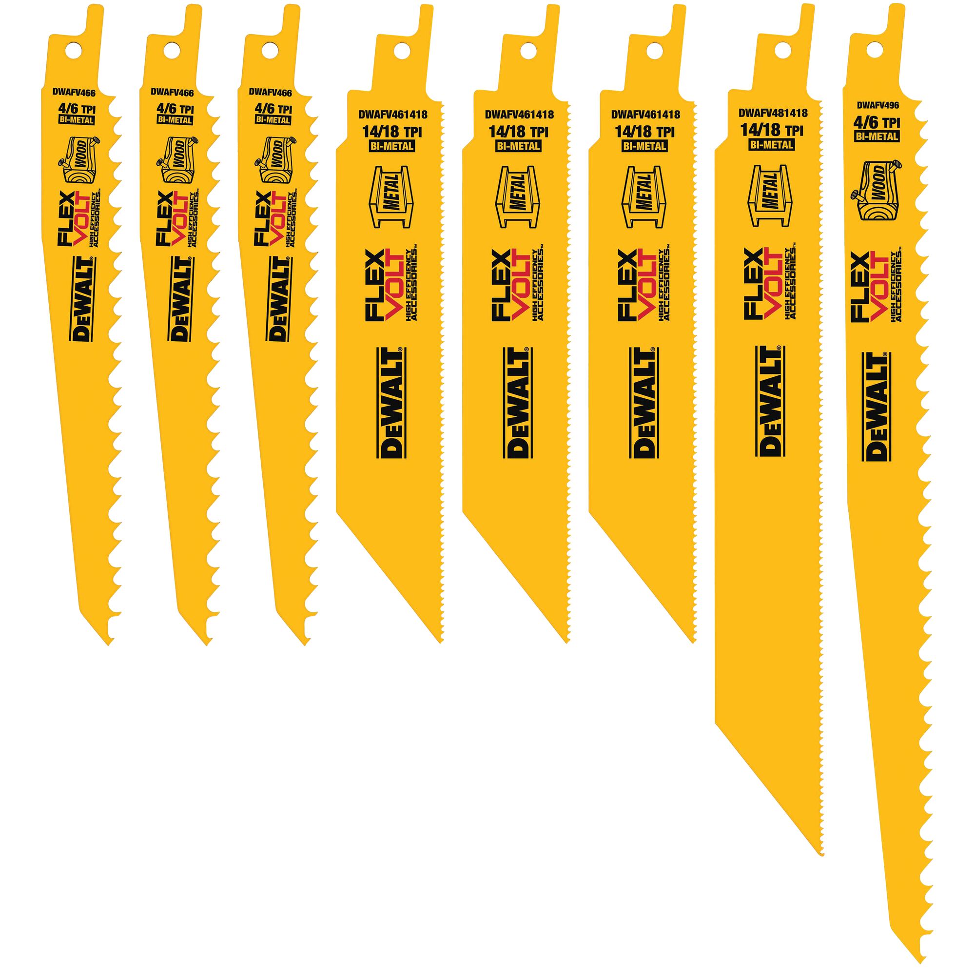 8-Piece Reciprocating Saw Blade Set