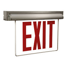 NY Edge-Lit Exit Sign