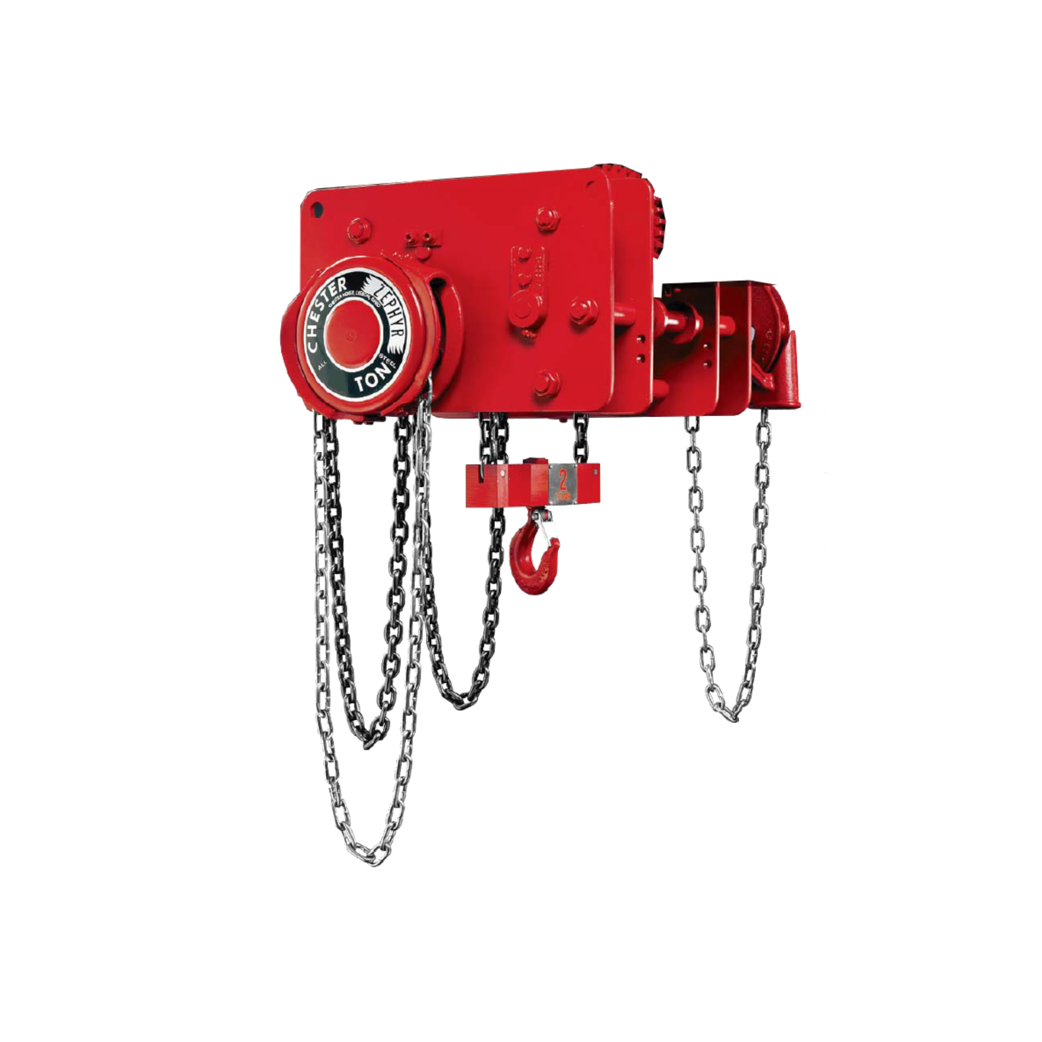 10 Ton Zephyr Steel Geared Low Headroom Trolley