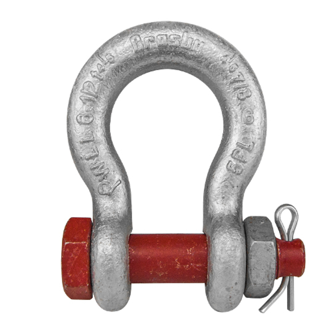 2-1/2" 85mt G-2140 Galvanized Alloy Bolt Type Anchor Shackle