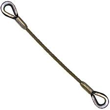 115-E-E Wire Rope Sling with 40" Eye Each End