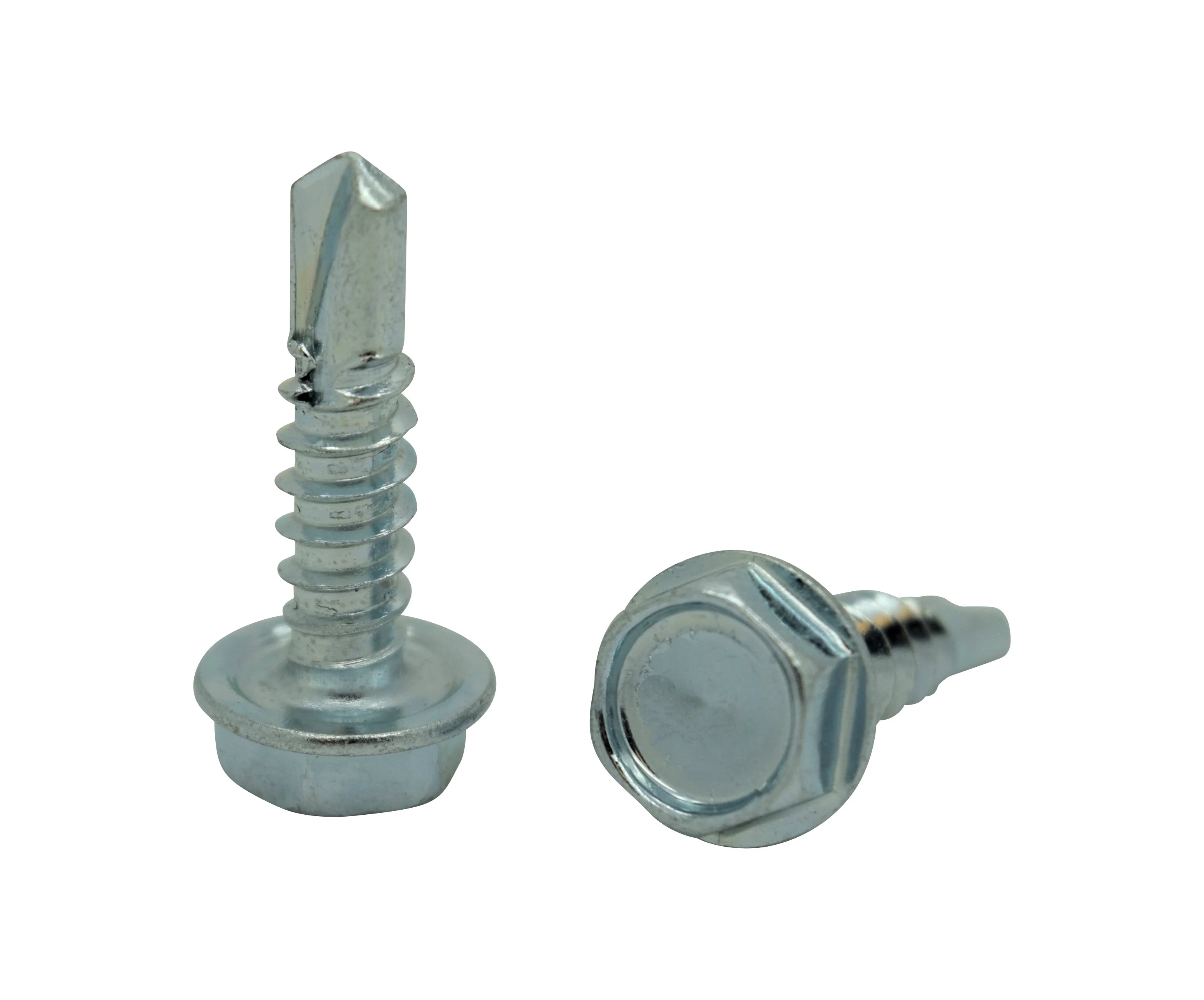 #10 x 1-1/4" Tek Self-Drilling Screws #3 point Hex Washer