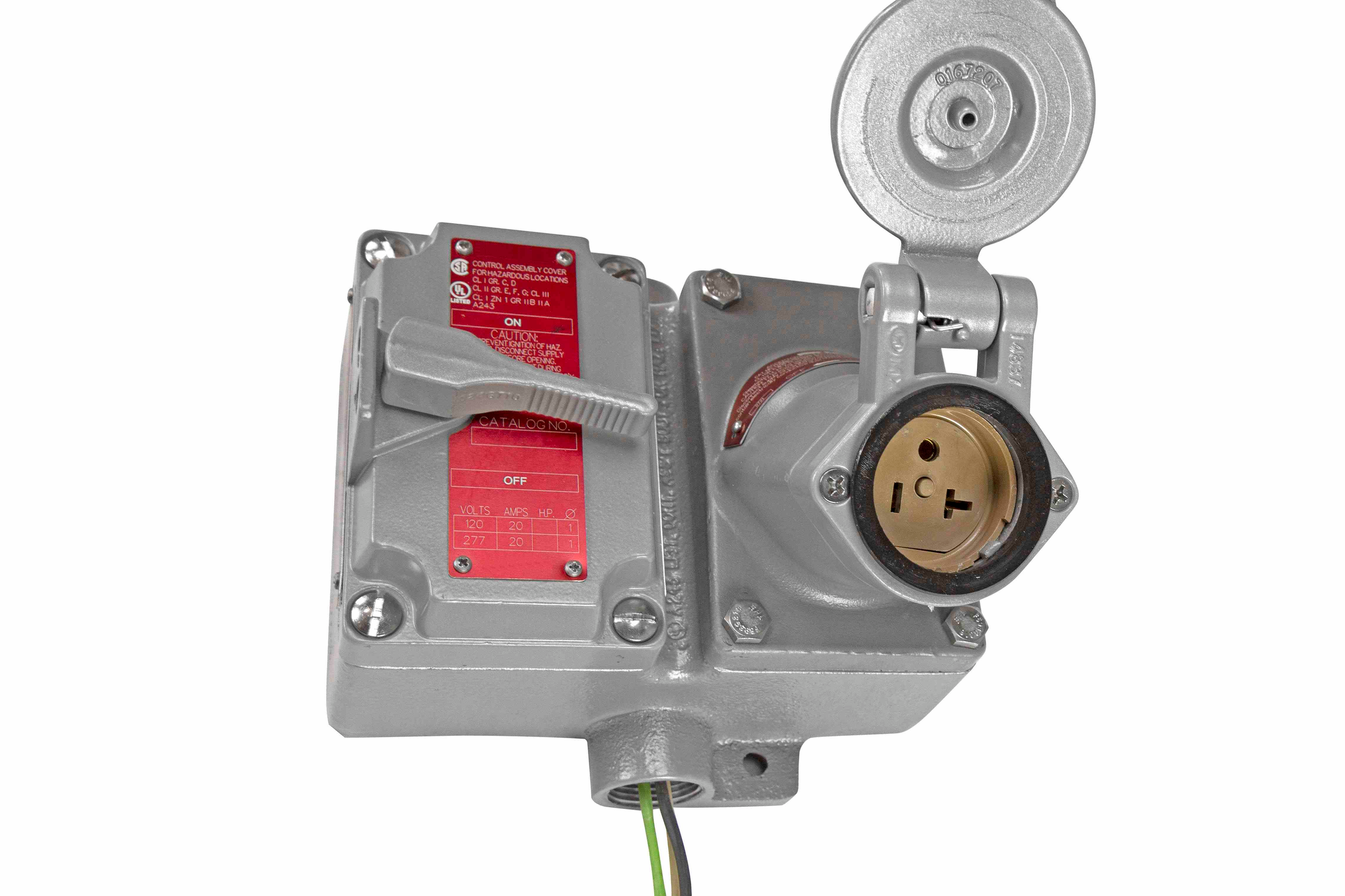 250VAC 20A Explosion-Proof Receptacle Assembly