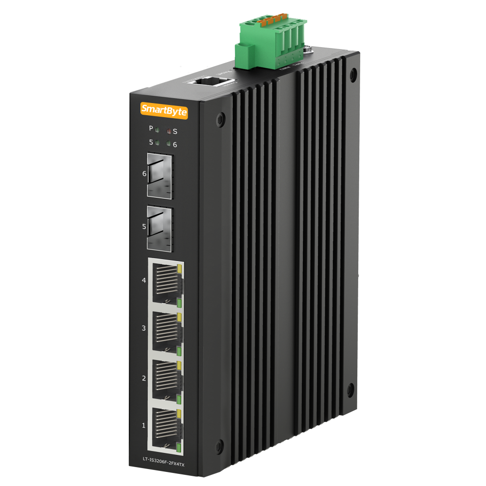 Ethernet Ring Switch with Fiber Ports