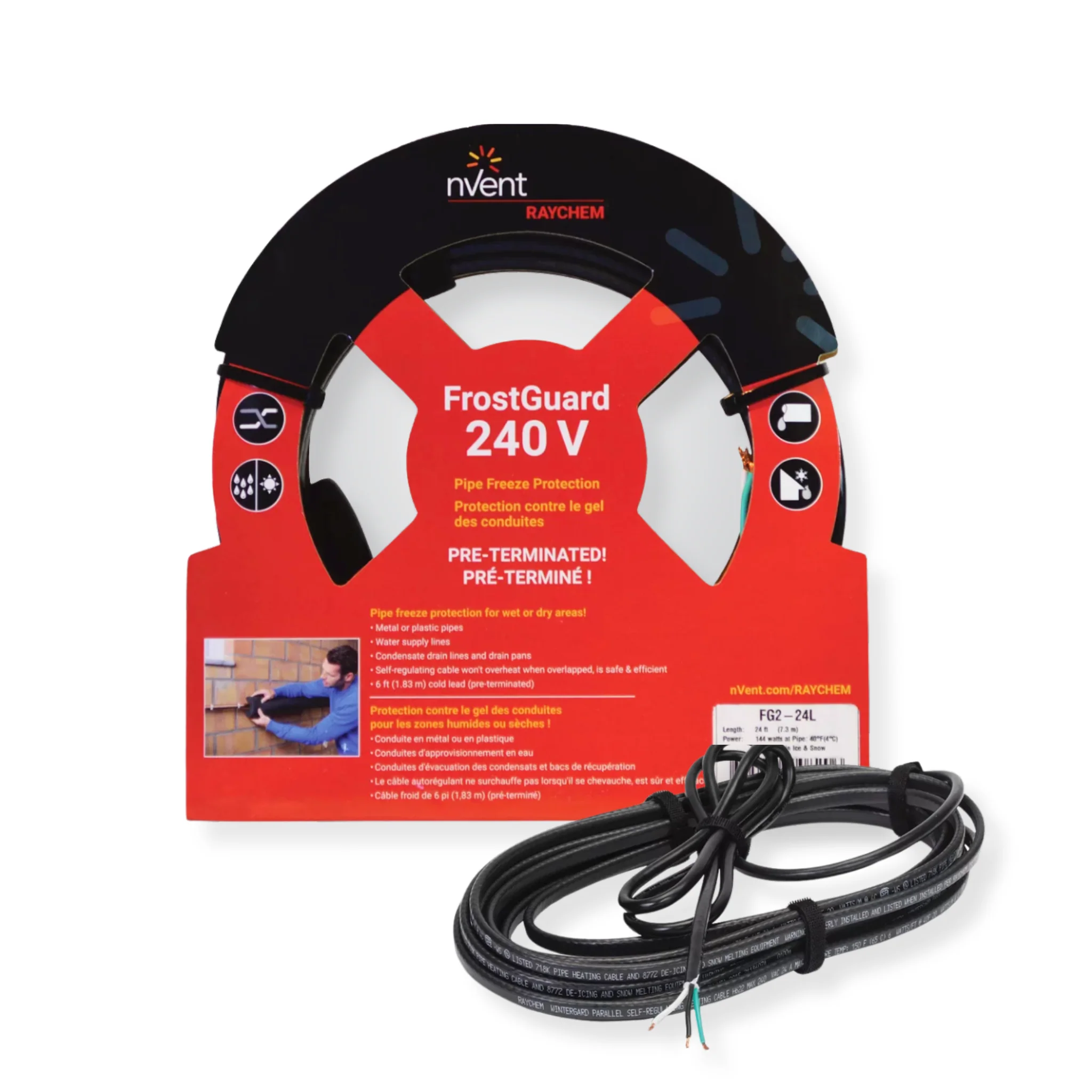 Selfregulating Heat Cable Raychem Frostguard Heating