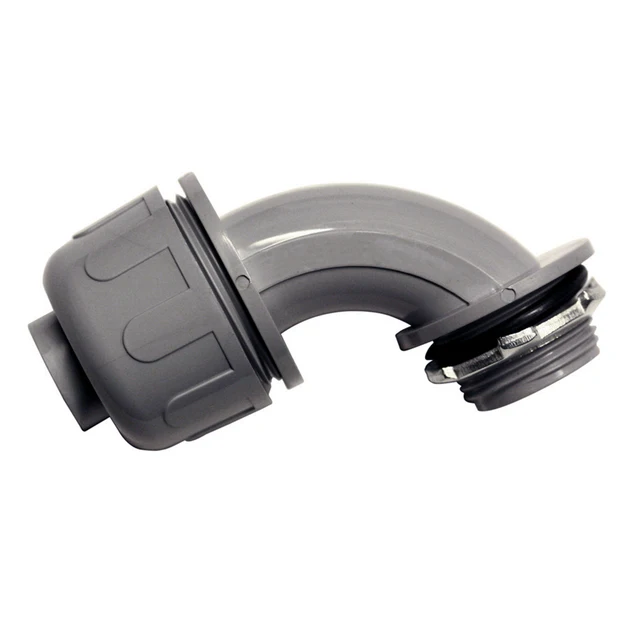 90° PVC liquidtight flexible conduit connector