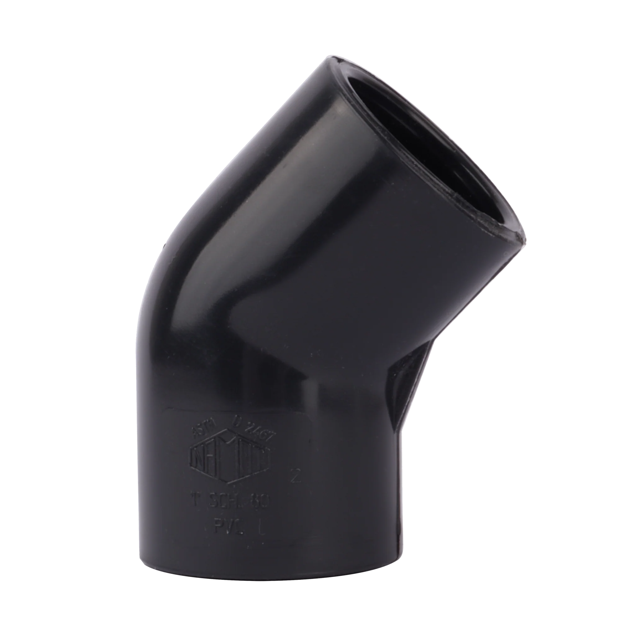 45-degree bend Schedule 80 PVC Conduit Elbow