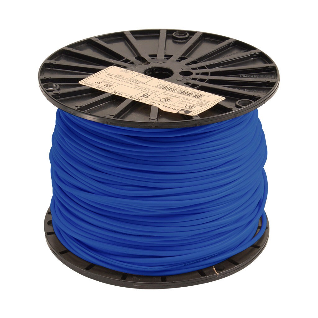 Machine Tool Wire 16 Awg-Blue Jacket