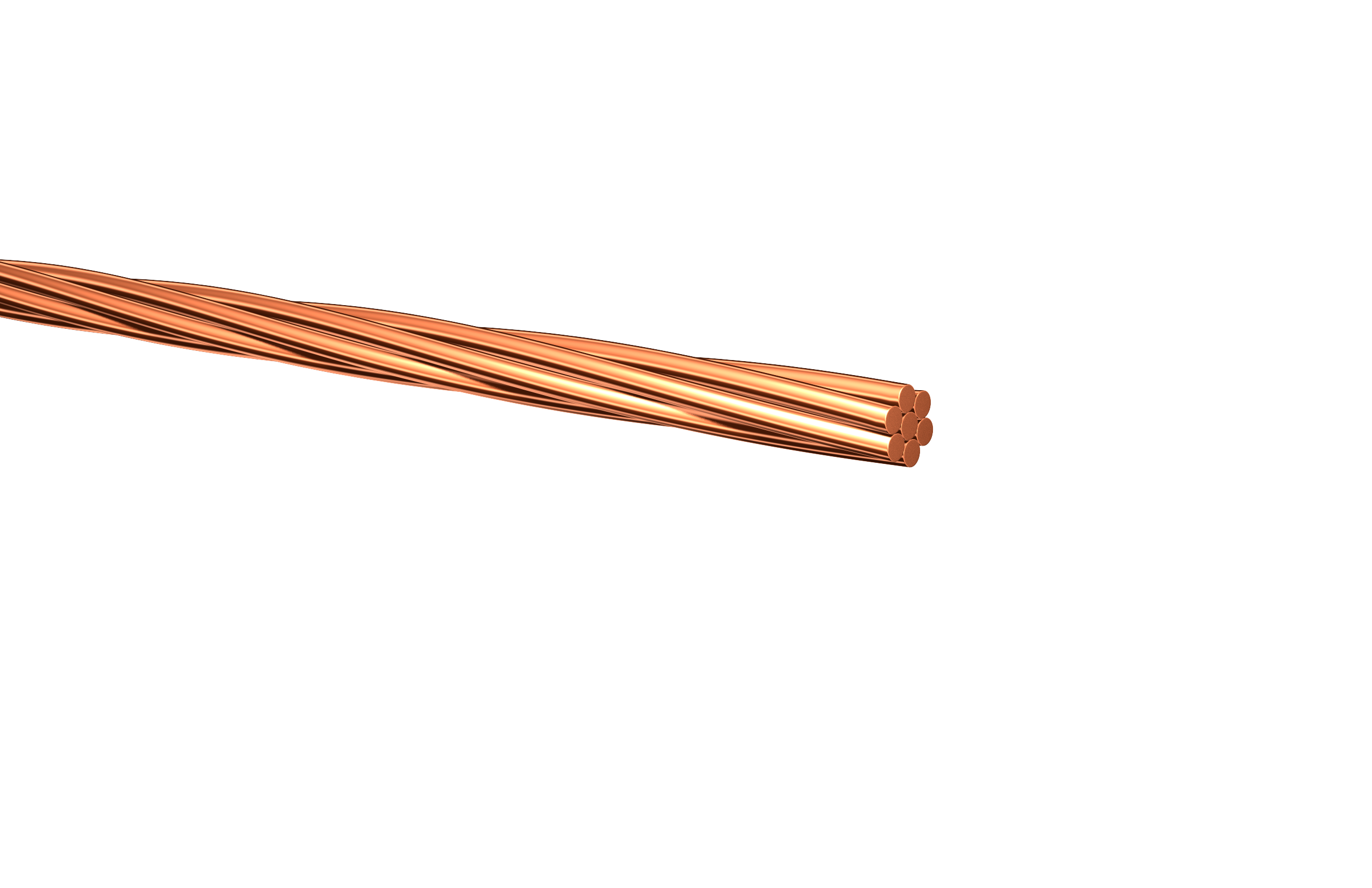 Soft-drawn bare solid copper building wire