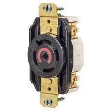 Hubbell grounding single flush receptacle