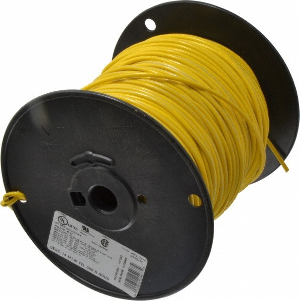 Machine Tool Wire 14 Awg Yellow Jacket
