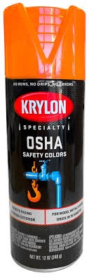 Krylon safety orange spray paint