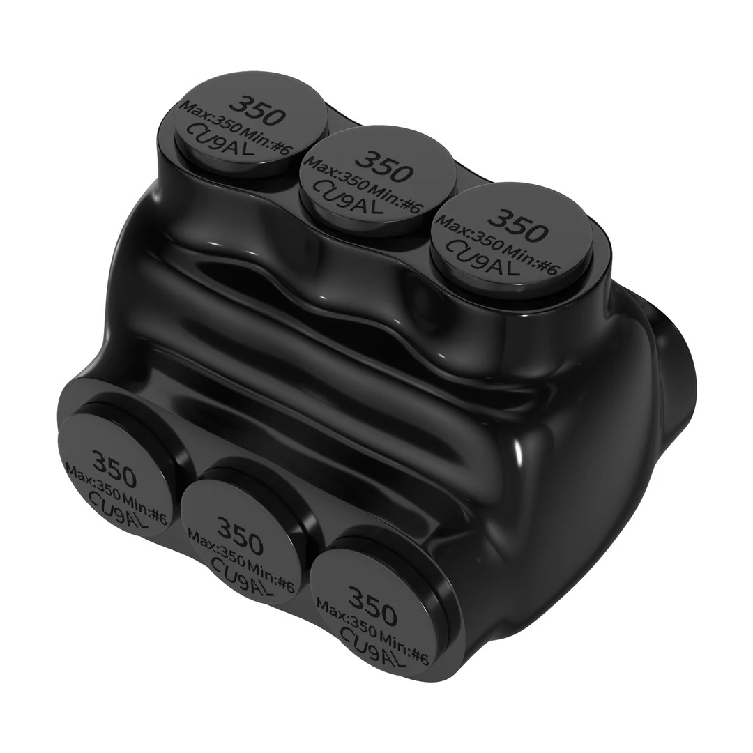 Multi-tap connector with dual-sided entry