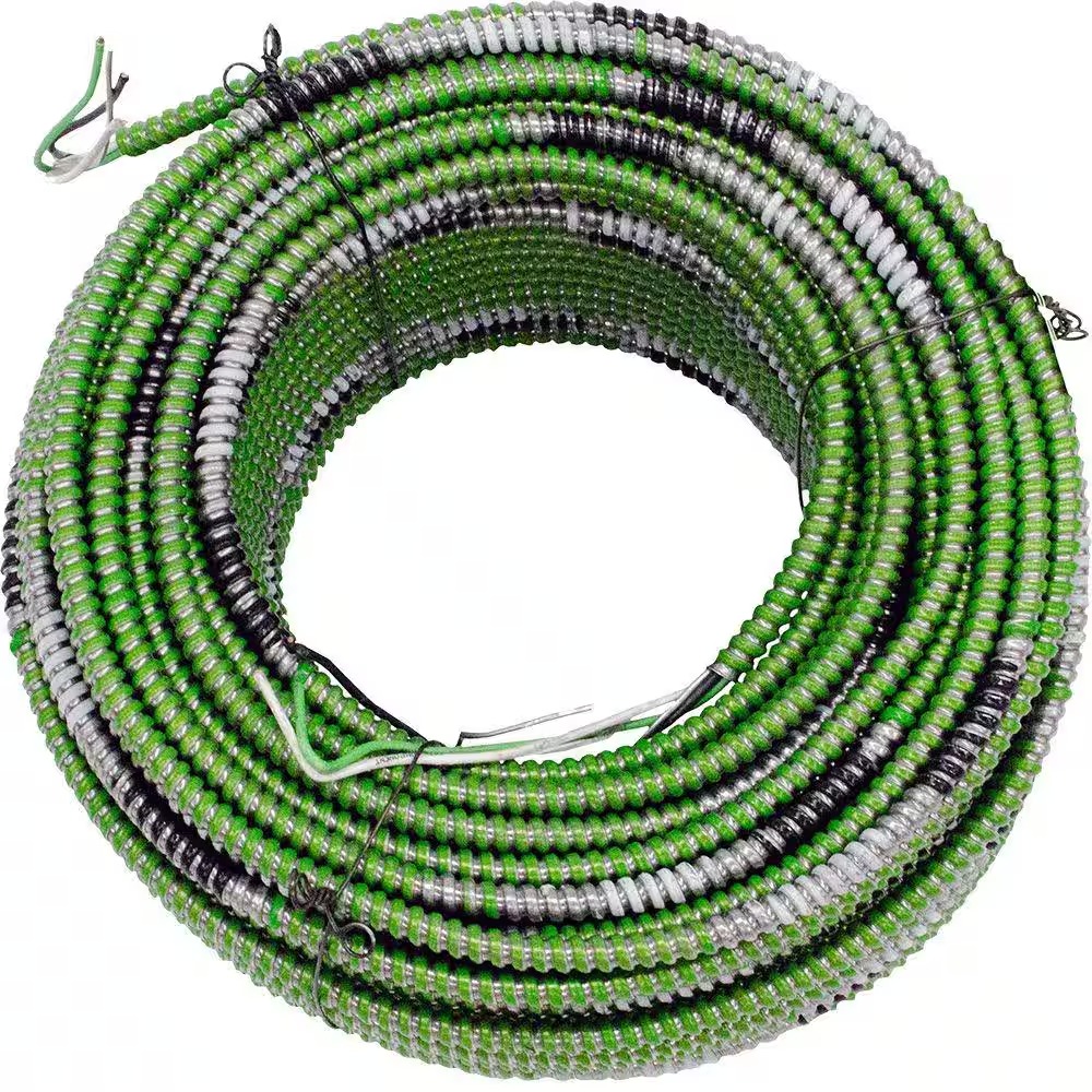 Healthcare facility-grade high-voltage armored cable