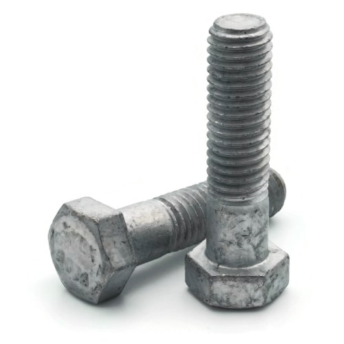 3/8"-16 x 1 1/2" A307 Hot Dipped Galvanized Hex Head Cap Screw