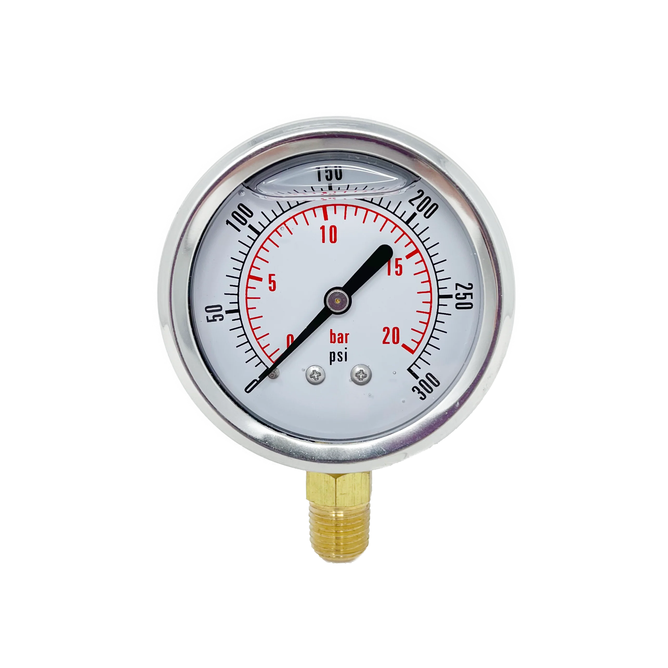 Pressure Gauge 2 1/2 Inch Face Size 0-300PSI