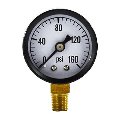 Pressure Gauge 2 1/2 Inch Casing 0-160 PSIG