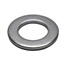 M8 flat washer with a zinc coating