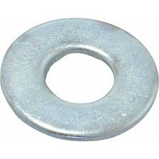 M5 flat washer with a zinc finish