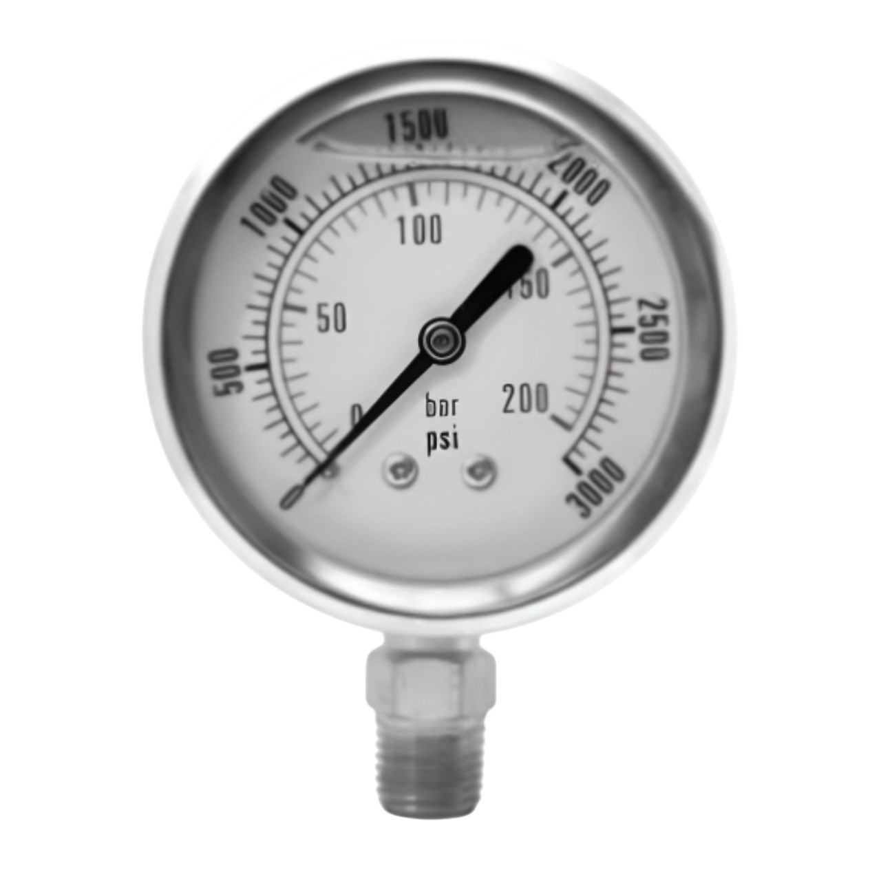 Pressure Gauge 1/2 Inch – Stainless Steel
