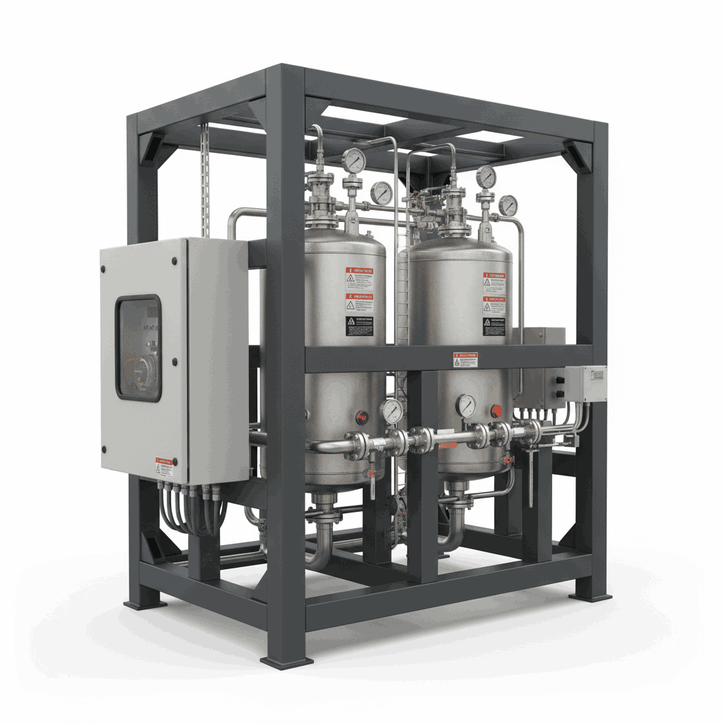 Hydrogen Blending Skid for LM2500 Turbine