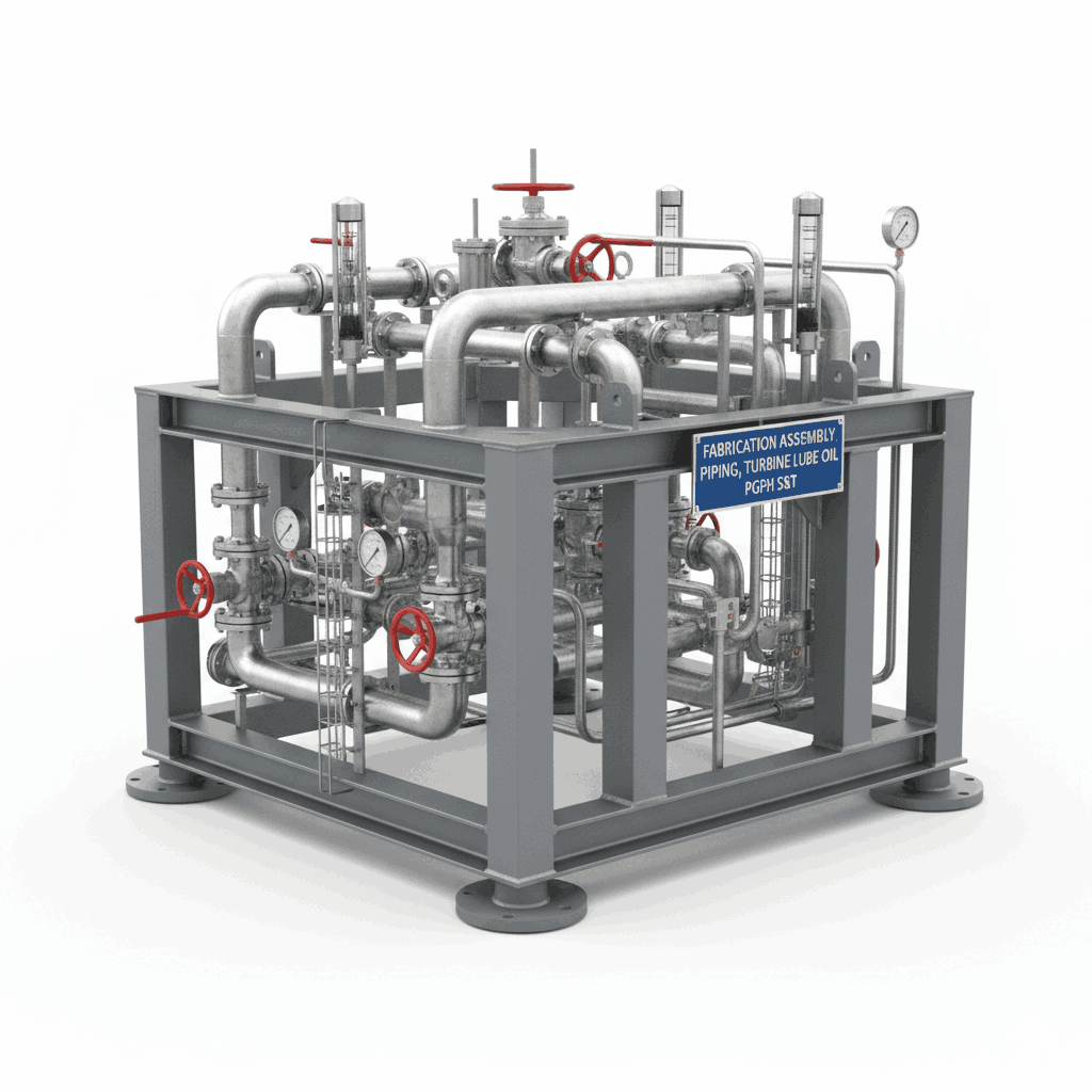 Turbine Lube Oil Piping Fabrication