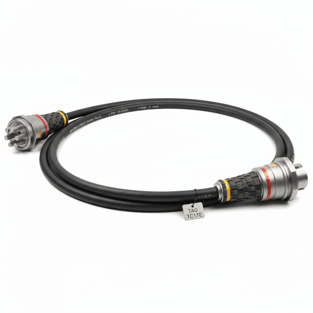 4 pins 350 KCMIL Dual-plug interconnect cable