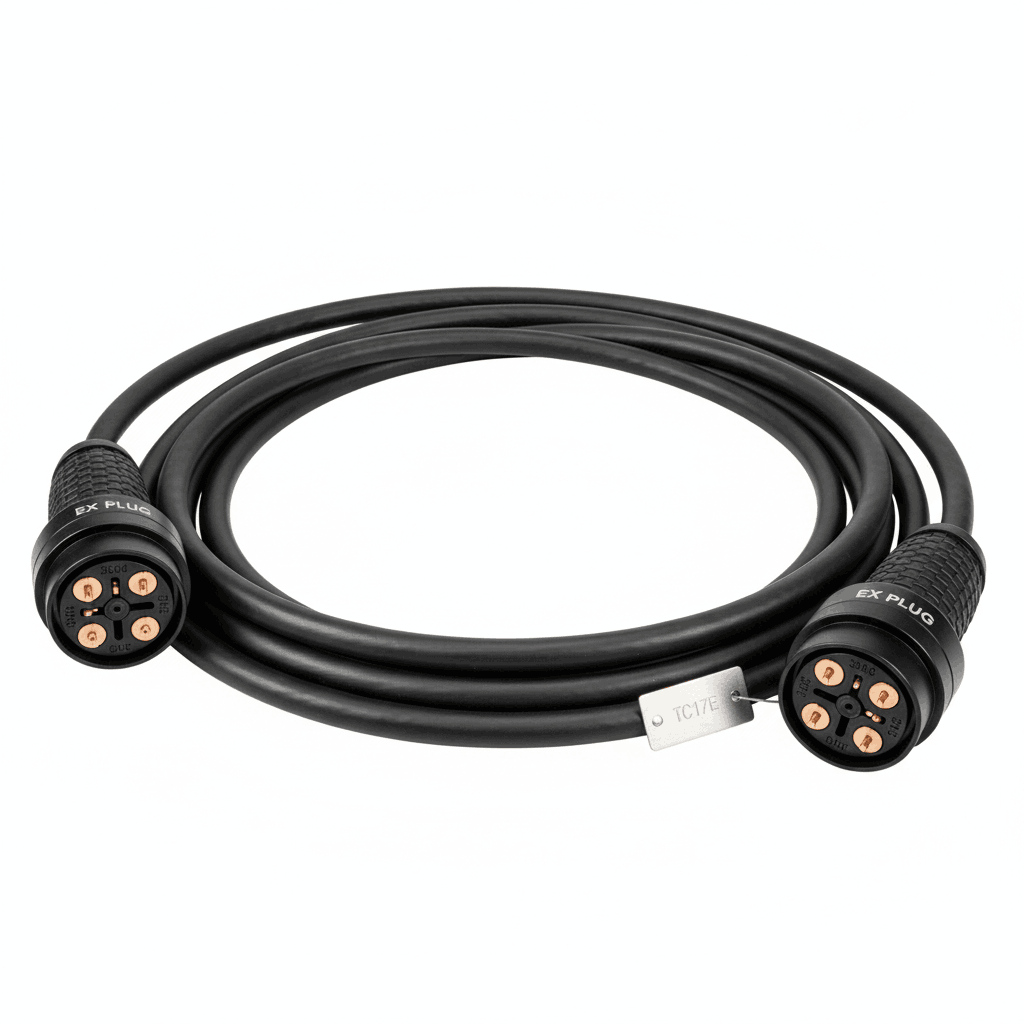 Interconnect cable with dual 4-pin plugs