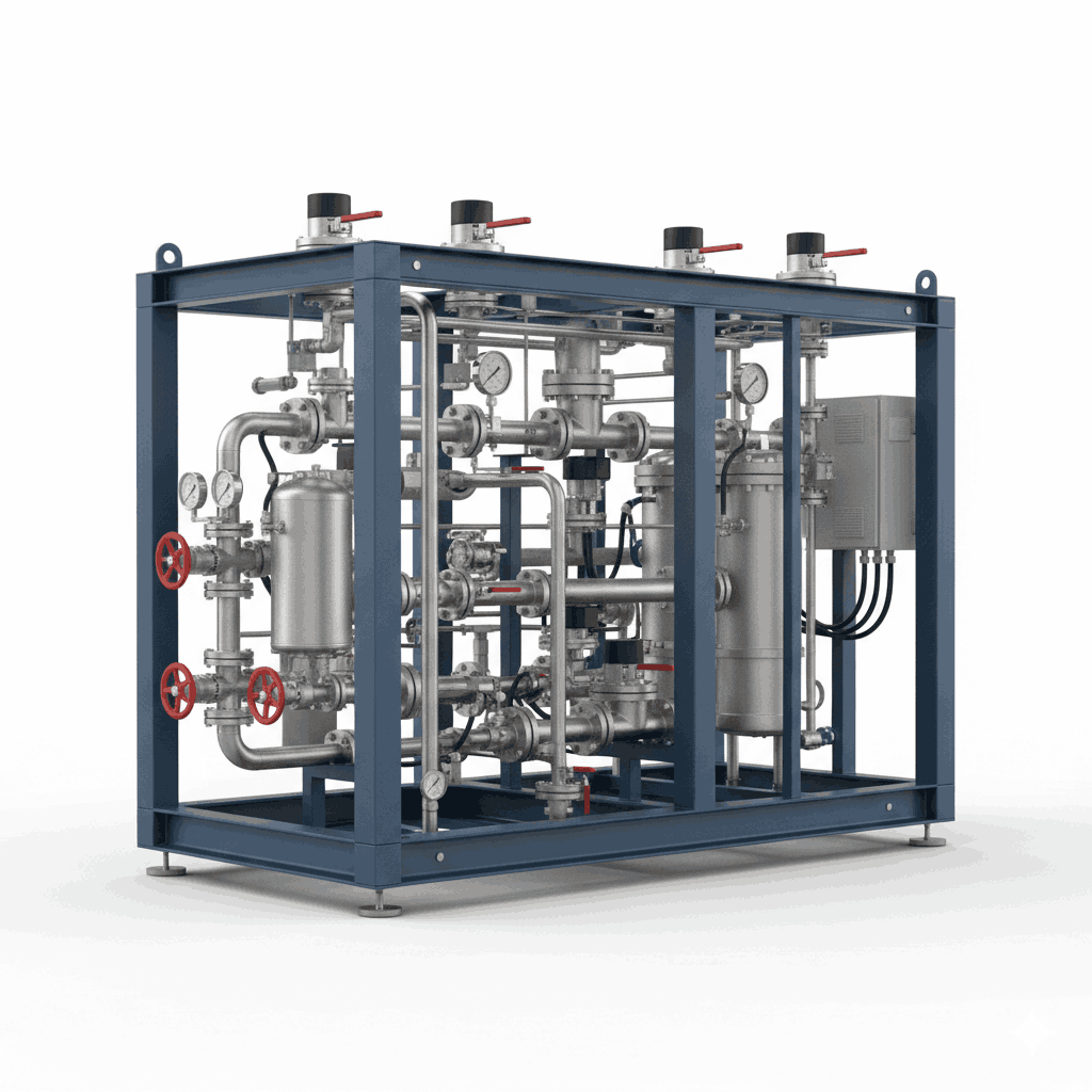 Mineral Lube Oil Skid Piping Assembly