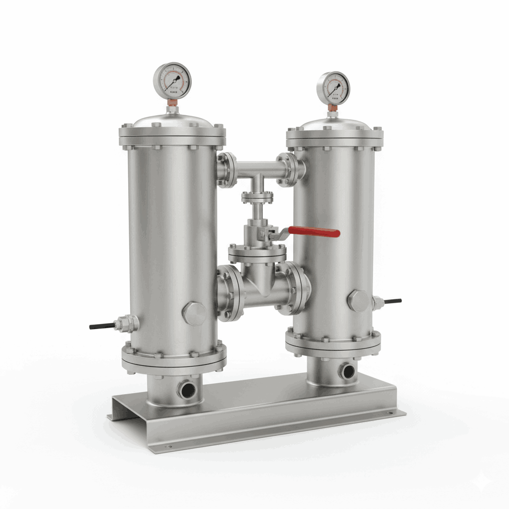 Duplex Liquid Fuel Filter Low Pressure