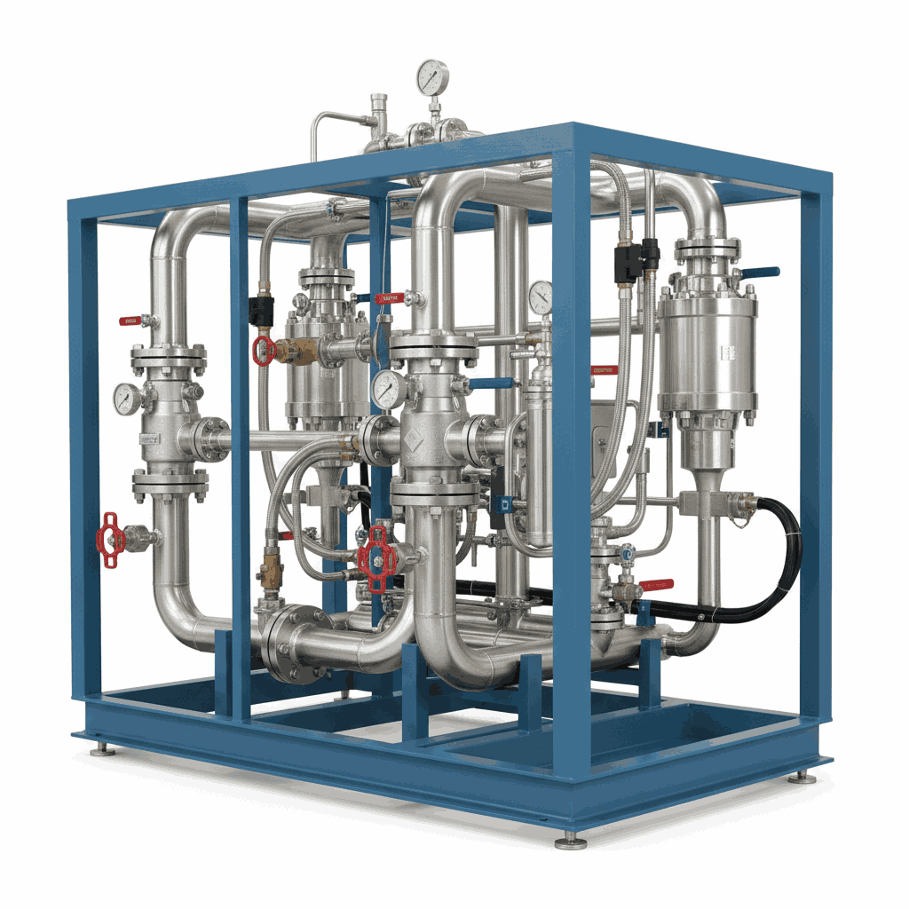 Lube Oil Skid Piping Assembly