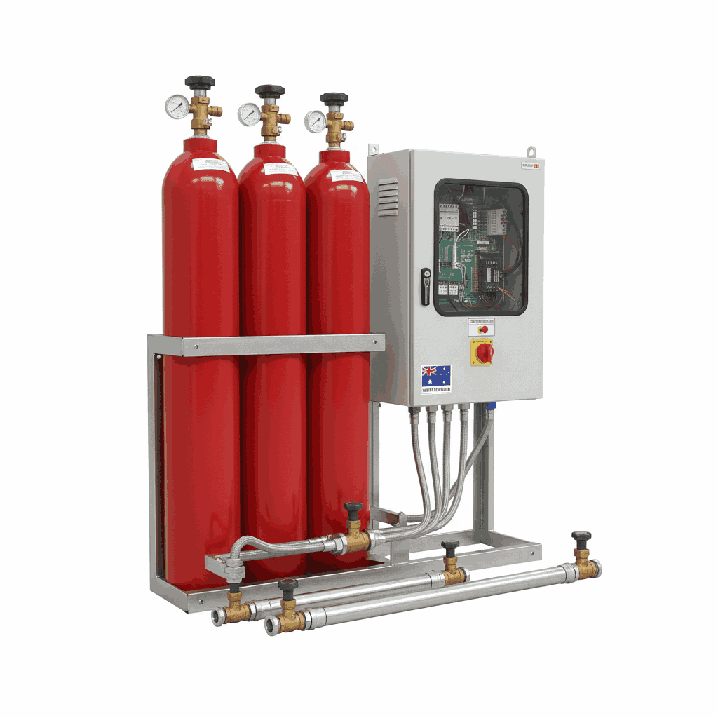 CO2 Fire Suppression System for Turbine Room