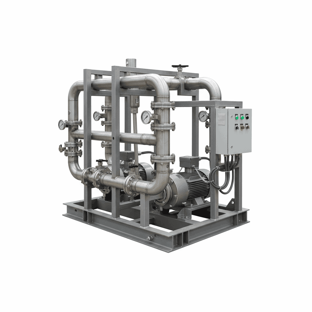 Simplex Boost Skid Piping Assembly