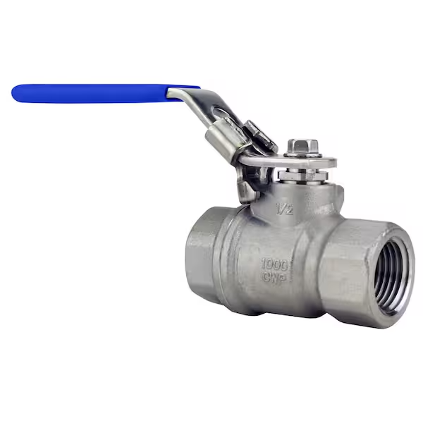 1 1/2" FNPT Stainless Steel Ball Valve