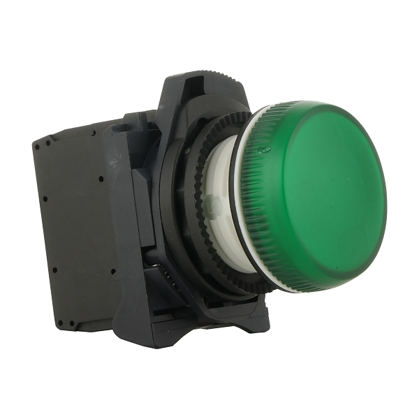 Green Push-to-test Pilot Light