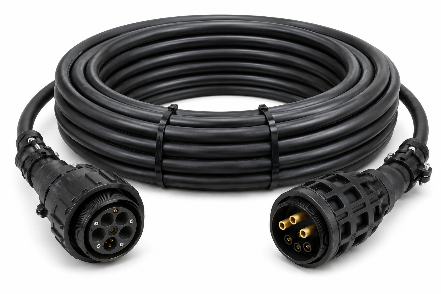Interconnect cable with 4 pins (1/0AWG) and 3 pins (12AWG)