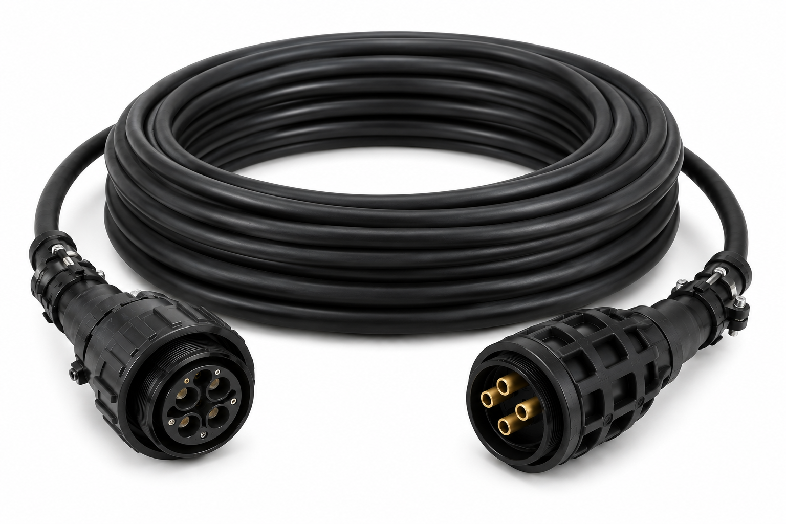 Interconnect Cable with 4 pins (2AWG) and 4 pins (12AWG)