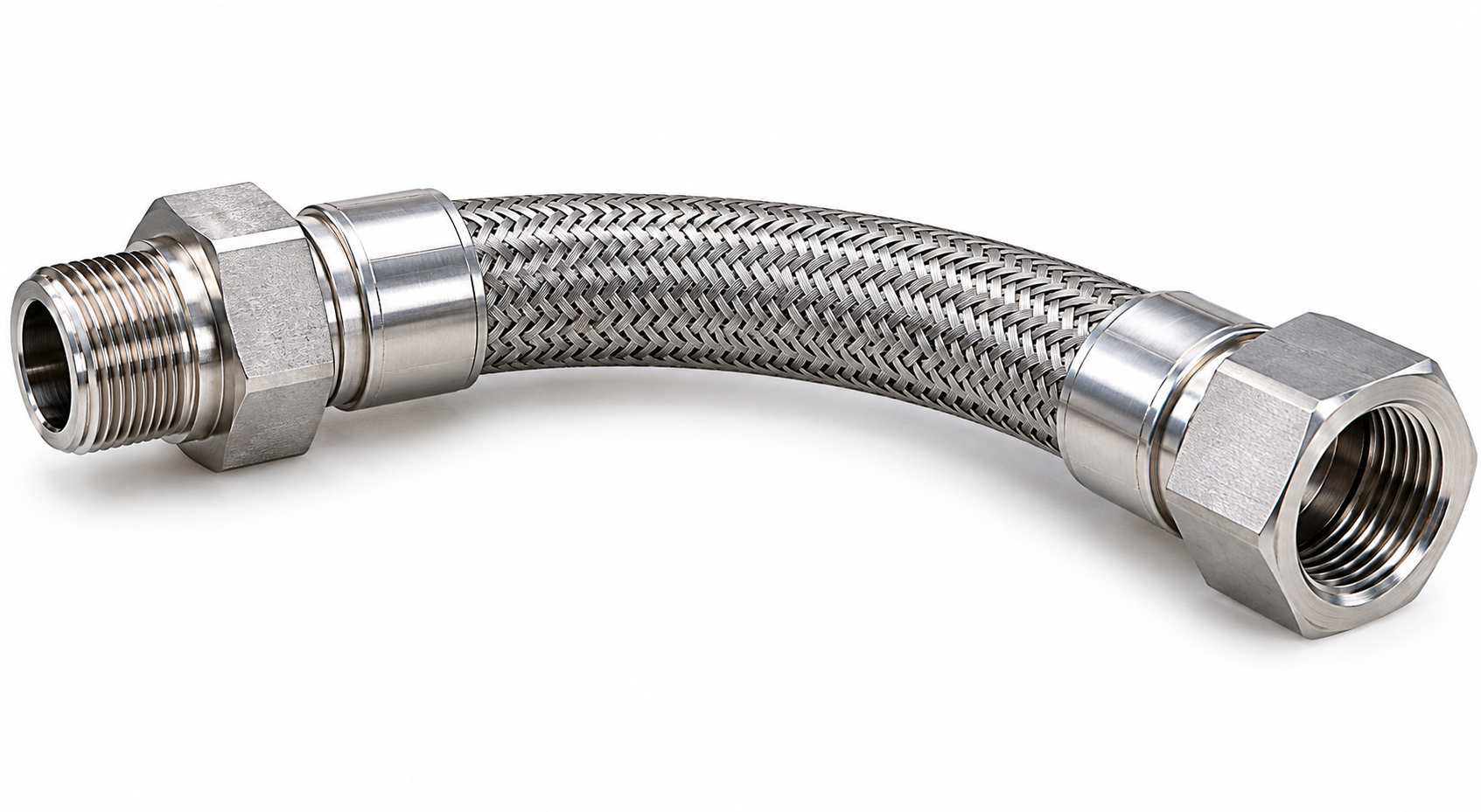 1-Inch Turbine Lube Oil Metal Hose Assembly