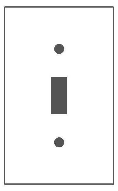 Mulberry Standard Wallplate 1 Gangs
