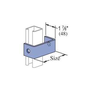 Home Hardware Unistrut® P1326-GR P1326 90 deg Angle Fitting, 3 Holes, 1 ...