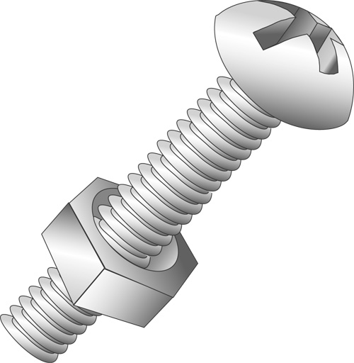 Combination Stove Bolt With Hex Nut