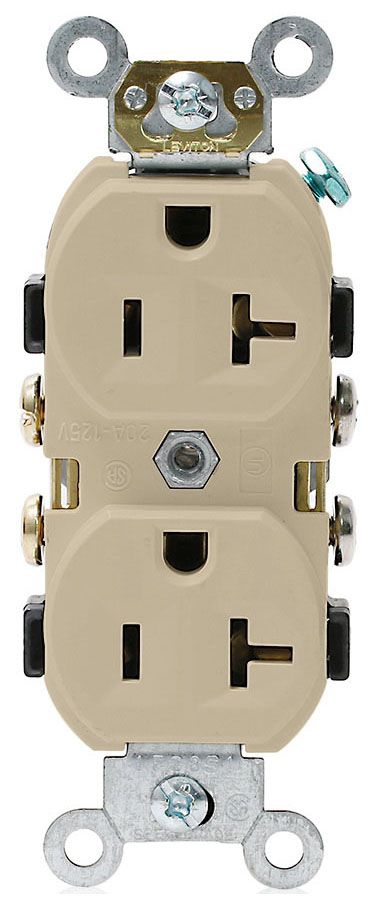 1Phase Duplex Receptacle Leviton Straight Blade