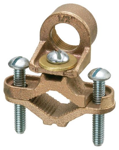 Ground Clamp With Solid Brass Hub