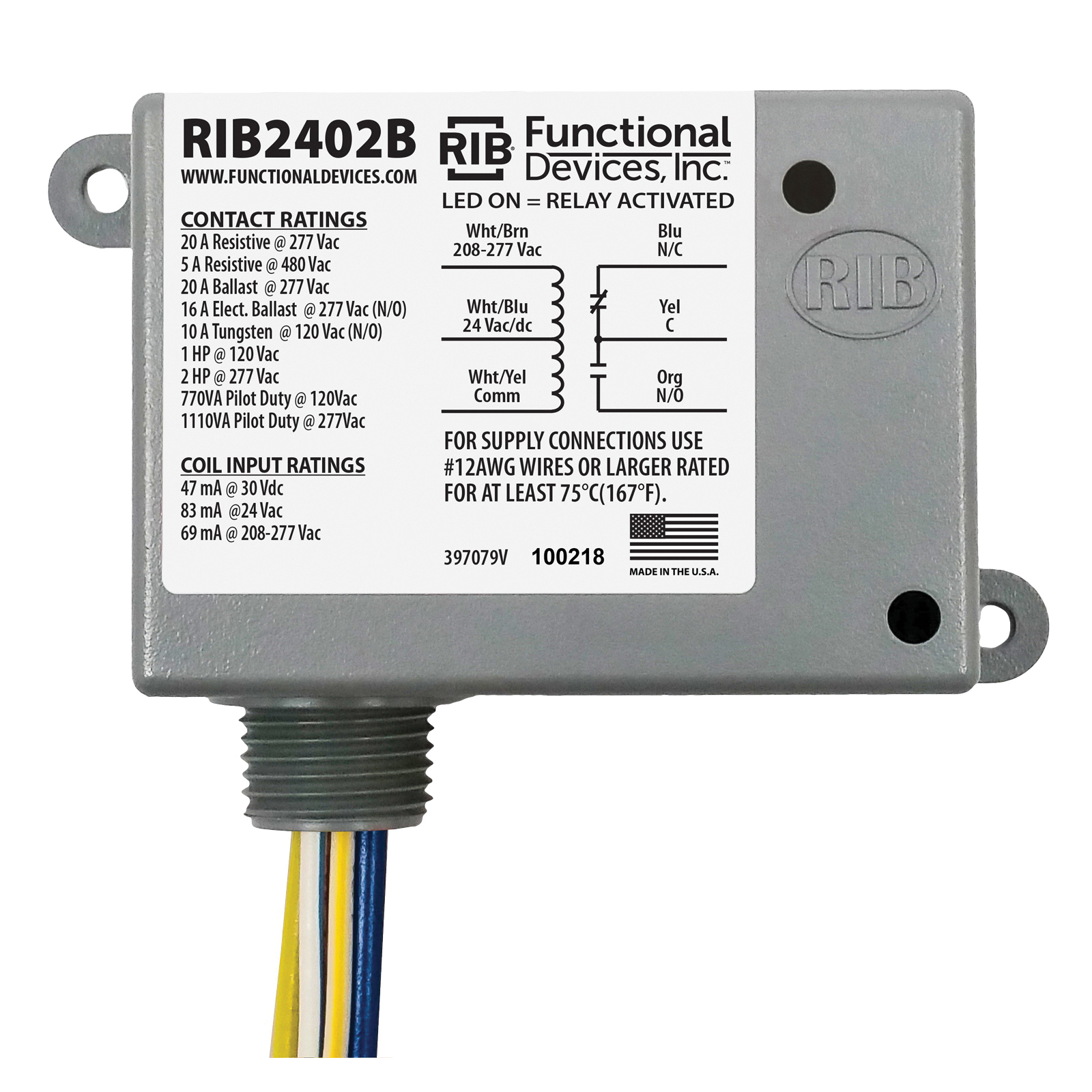 Enclosed Power Control Relay