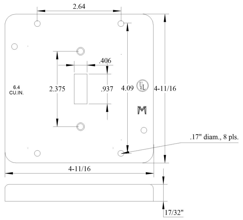 Raised Square Box Cover Mulberry Square Box 501