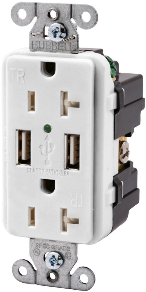 Decorator Duplex Usb Charger Receptacle